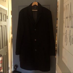 H&M Black Wool-Blend Coat